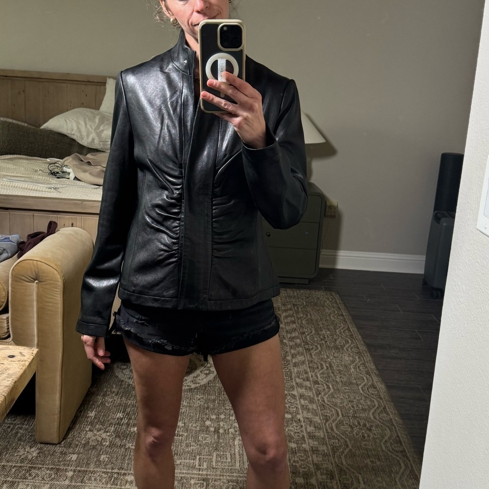 Black Leather Jacket - image 6